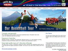 Tablet Screenshot of costaricabasketball.com